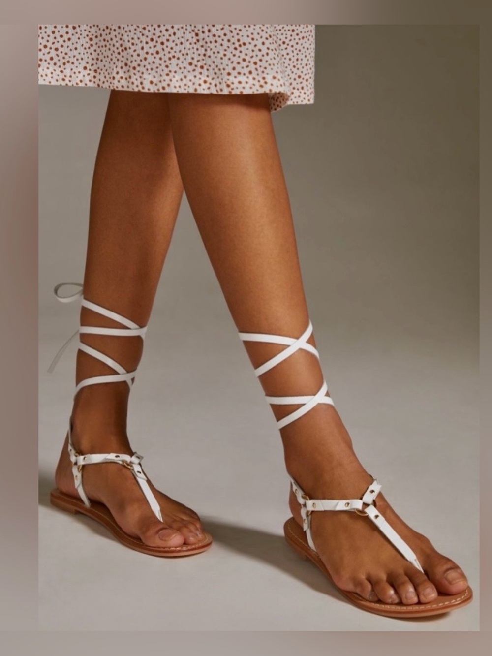 Anthropologie Pilcro Harness Tie-Up Sandals